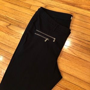 Zip Pocket Black Skinny Pants - Tall Fit